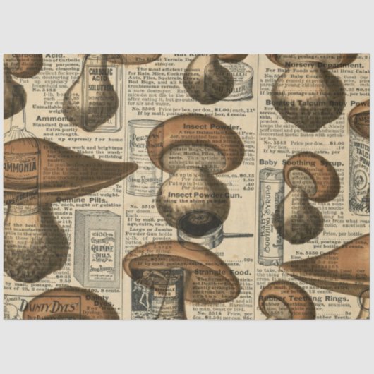 マッシュルームエフェラデザインシリーズ#12 薄葉紙 (正面)