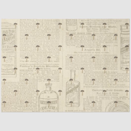 マッシュルームエフェラデザインシリーズ#7 薄葉紙 (正面)