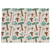 マッシュルームエンチャントフォレストコテージコア ラージペーパーバッグ (正面)