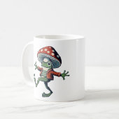 マッシュルームカエル コーヒーマグカップ (正面左)