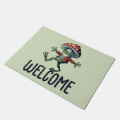 マッシュルームカエル ドアマット (アングル)