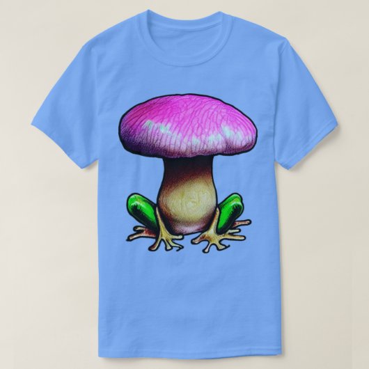 マッシュルームカエル Tシャツ (デザイン正面)