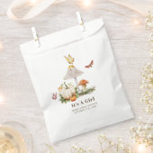 マッシュルームカボチャ蝶ウッドランドベビーシャワー フェイバーバッグ (クリップ留めされた状態)