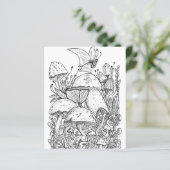 マッシュルームガーデンバタフライカラーリングページ (スタンド正面)