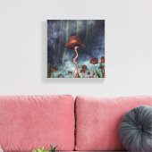 マッシュルームガーデンフォレスト キャンバスプリント (インサイチュ (リビング))