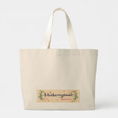 マッシュルームガールトートバッグ ラージトートバッグ (裏面)