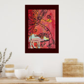 マッシュルームキャメルポスター ポスター (キッチン)