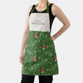 マッシュルームクリスマスコテージコア エプロン (インサイチュ)