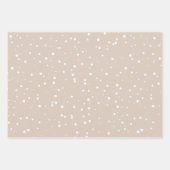 マッシュルームクリスマスコテージコーラッピング紙シー ラッピングペーパーシート (正面2)