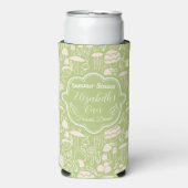 マッシュルームグリーンクールクリーム スリム缶クーラー (Seltzer正面)