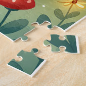 マッシュルームグローブドラゴン昼寝 ジグソーパズル (側面)