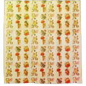 マッシュルームコタゲコアスタイル型の蛙 シャワーカーテン (正面)