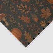 マッシュルームコテージお洒落ーウォーターカラーフォレスト 薄葉紙 (詳細)