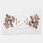 マッシュルームコテージコアウッドランドトースツール キッチンタオル (横)