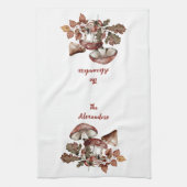 マッシュルームコテージコアウッドランドトースツール キッチンタオル (縦)