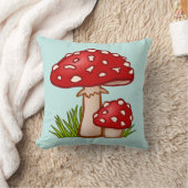マッシュルームコテージコア枕 クッション (ブランケット)