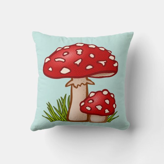 マッシュルームコテージコア枕 クッション (裏面)