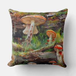 マッシュルームコテージコア装飾用クッション クッション