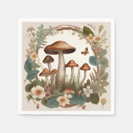 マッシュルームコテージコア スタンダードカクテルナプキン