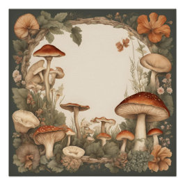 マッシュルームコテージコア ポスター