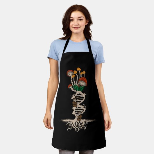 マッシュルームコテージコアDNAマイコロジーシャームハンター エプロン (着用した状態)