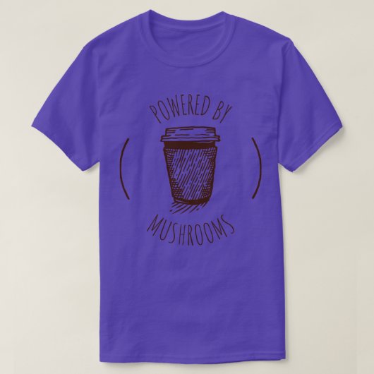 マッシュルームコーヒー1 Tシャツ (デザイン正面)
