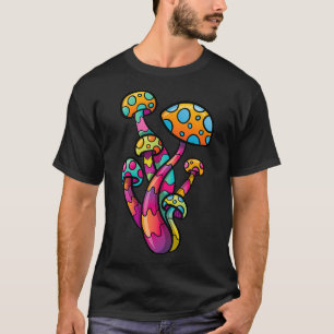 マッシュルームサイケデリックラバートランスハウスレイヴパーティー Tシャツ