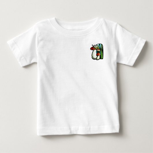 マッシュルームシャツキッズ ベビーTシャツ (正面)