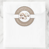 マッシュルームソースラベル ラウンドシール (バッグ)