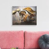 マッシュルームドラゴンを萌え キャンバスプリント (インサイチュ (リビング))