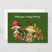 マッシュルームハウスアンドヴィレッジ格言 ポストカード (正面/裏面)