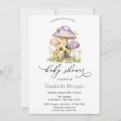 マッシュルームハウスグラデーション水玉模様 招待状 (正面)