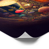 マッシュルームハウスファンタジーアート ポスター (角)