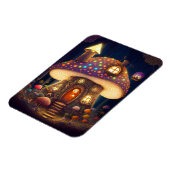 マッシュルームハウスファンタジーアート マグネット (左側)