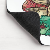 マッシュルームハウス付きコテージコアカエル マウスパッド (コーナー)