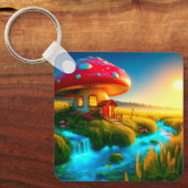 マッシュルームハウス キーホルダー (正面)
