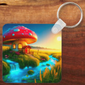 マッシュルームハウス キーホルダー (裏面)