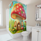マッシュルームハウス シャワーカーテン (インサイチュ)