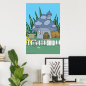 マッシュルームハウス ポスター (ホームオフィス)