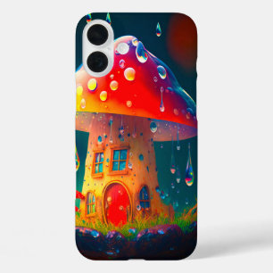 マッシュルームハウス iPhone 16 PLUSケース
