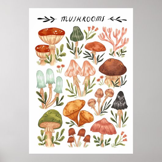 マッシュルームハンターキノコスタイル ポスター (正面)