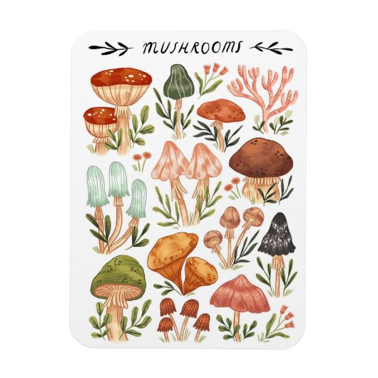 マッシュルームハンターキノコスタイル マグネット (縦)