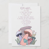 マッシュルームハンター マッシュルームと子供のルール 招待状 (正面)