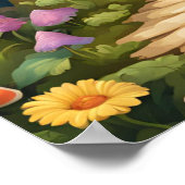 マッシュルームバタフライ魅惑の森 ポスター (角)