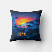 マッシュルームバンガローネオン壁紙、ギフト、枕、 クッション (裏面)