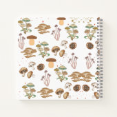 マッシュルームパーソナライズされたの詰め合わせ ノートブック (裏面)