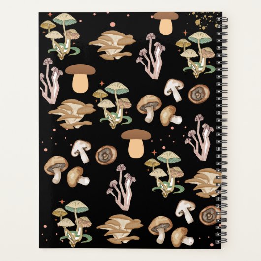 マッシュルームパーソナライズされたの詰め合わせ プランナー手帳 (裏面)