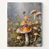 マッシュルームパーソナライズされた妖精のジャーナルのノートブック ノートブック (裏面)