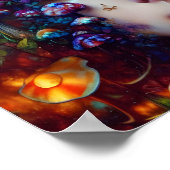 マッシュルームファンタジーレディAIがアートポスターを制作 ポスター (角)