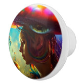 マッシュルームファンタジーAIが生み出したアート セラミックノブ (右)